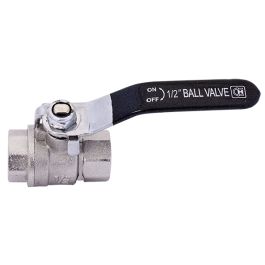 2-way ball valve, low pressure, short thread